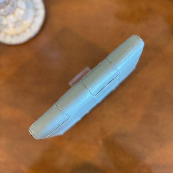 Bottega Veneta Maxi Intrecciato Cassette Lambskin Zippy Long Wallet Green Sage - Picture 6 of 11